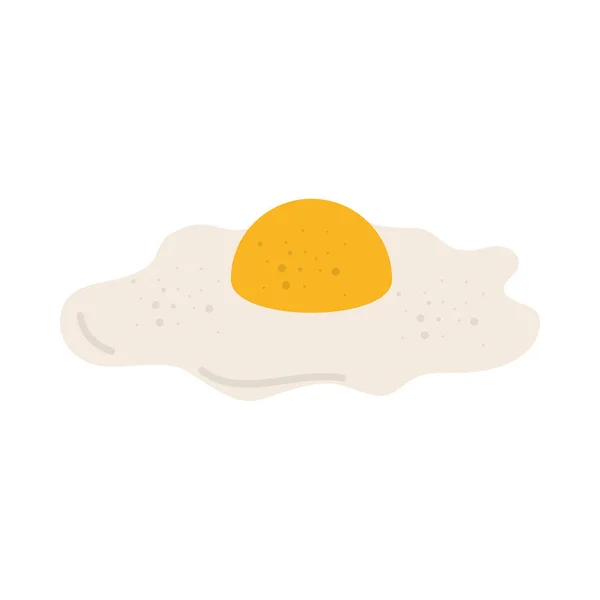 Desayuno con huevo frito — Vector de stock