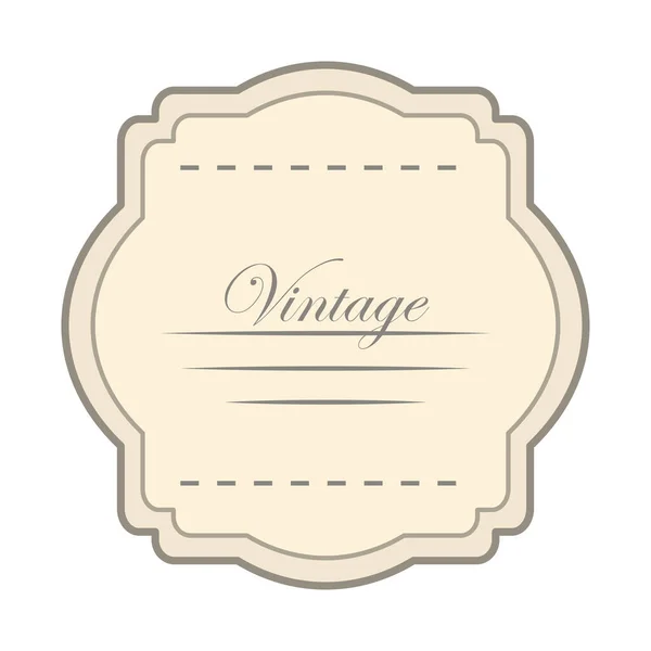 Vintage label layout — Stok Vektör