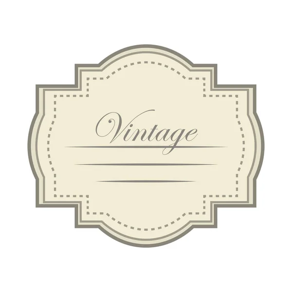 Vintage insignia label — Stock Vector