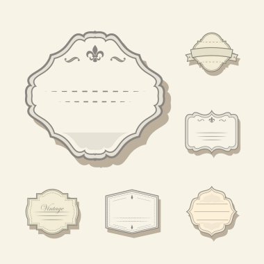 frame labels vintage