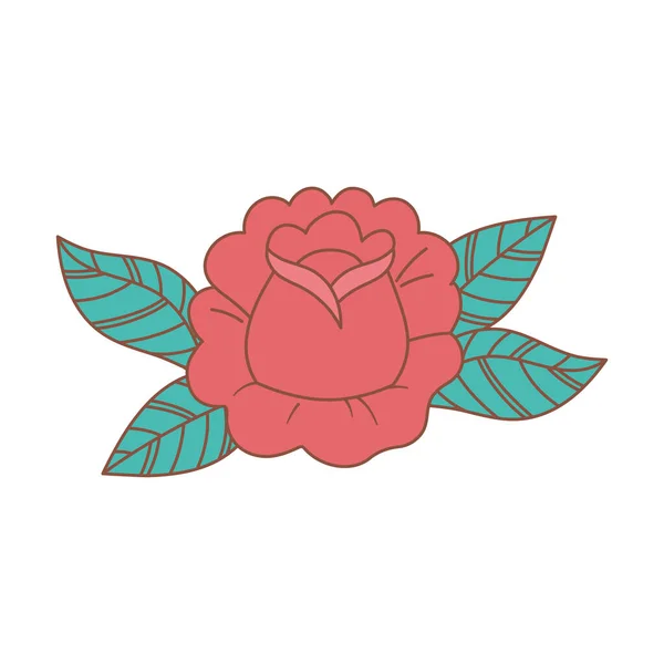 Flower rose tattoo — Stock vektor