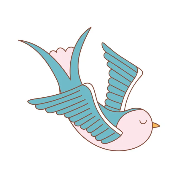 Cute bird animal — Image vectorielle