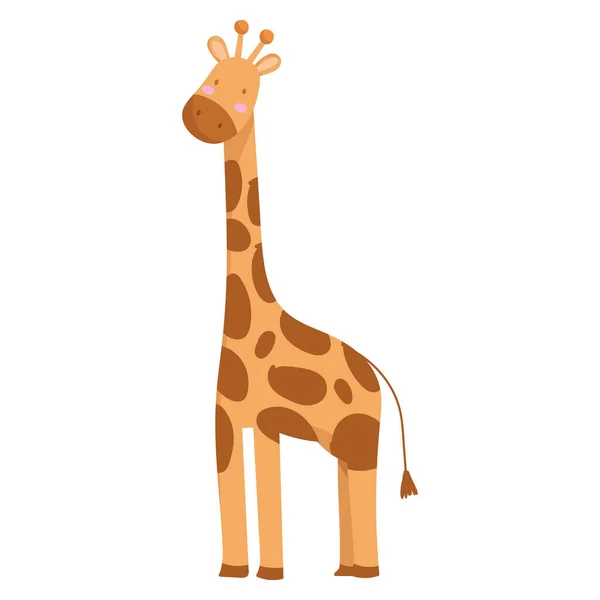 Desenho animado animal girafa —  Vetores de Stock