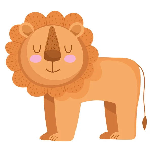 Лев мультфільм тварин — стоковий вектор