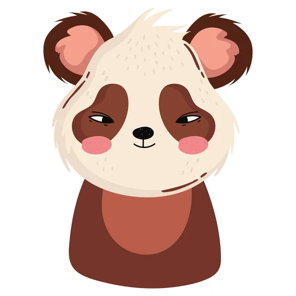 Panda medvěd animovaný — Stockový vektor