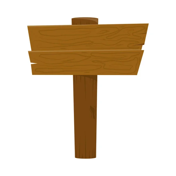 Ícone de guia de madeira — Vetor de Stock