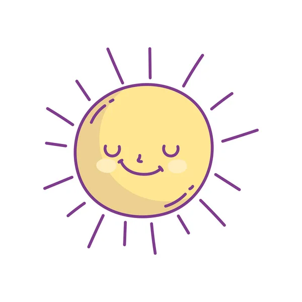 Симпатичный мультфильм о солнце — стоковый вектор