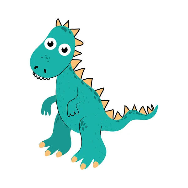 Cute cartoon dinosaur — Stock Vector