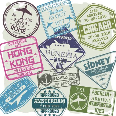 vize ülkelerini damgaladı