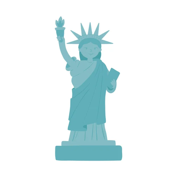 Cute statue of liberty — Stock Vector