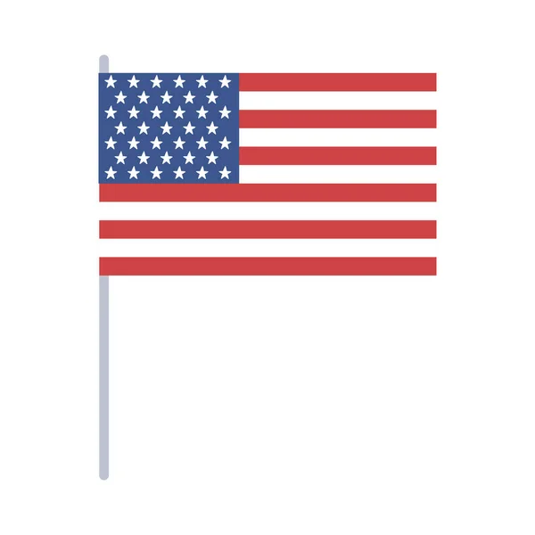 Sloup vlajky USA — Stockový vektor