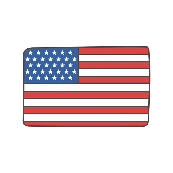Σημαία Αμερικής υπήκοος — Διανυσματικό Αρχείο