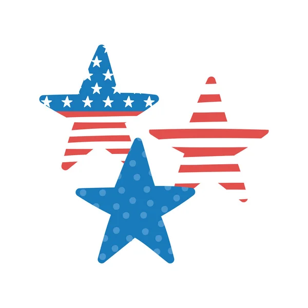 Stjärnor USA flagga färg — Stock vektor