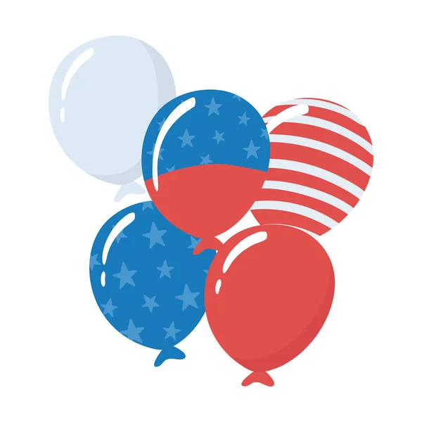 派对气球庆祝活动 — 图库矢量图片