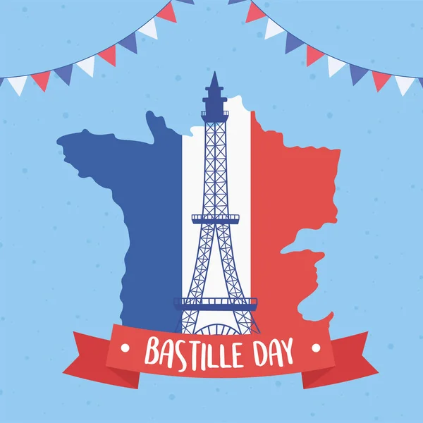 Mémorial du jour de la bastille — Image vectorielle