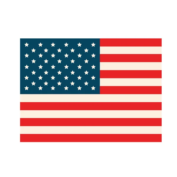 Bandiera di USA — Vettoriale Stock