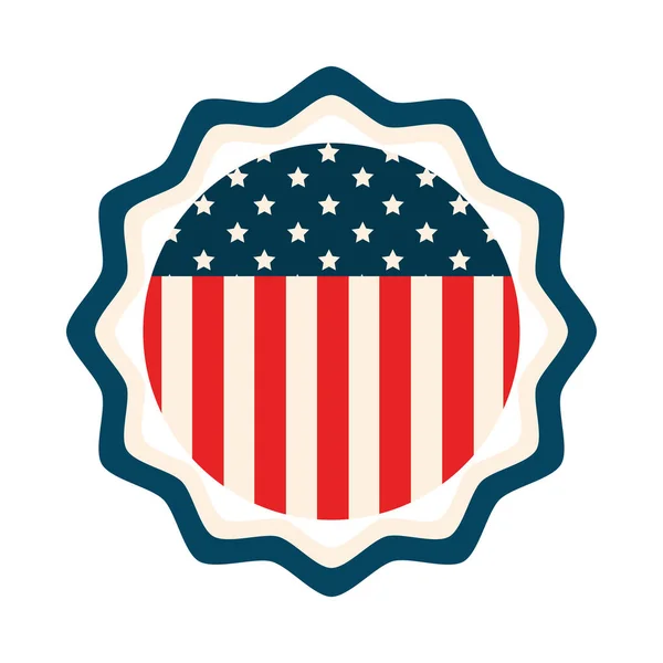 Значок флага США — стоковый вектор
