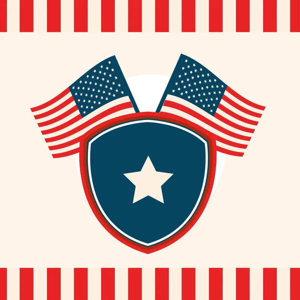 ABD bayrakları ve kalkanı