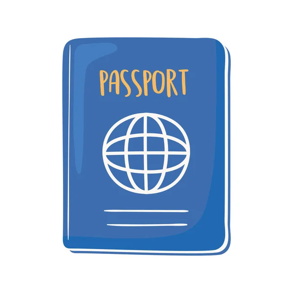 Passport document access — Stock Vector