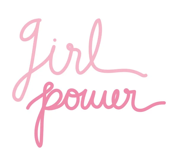 Mädchenpower-Inschrift — Stockvektor