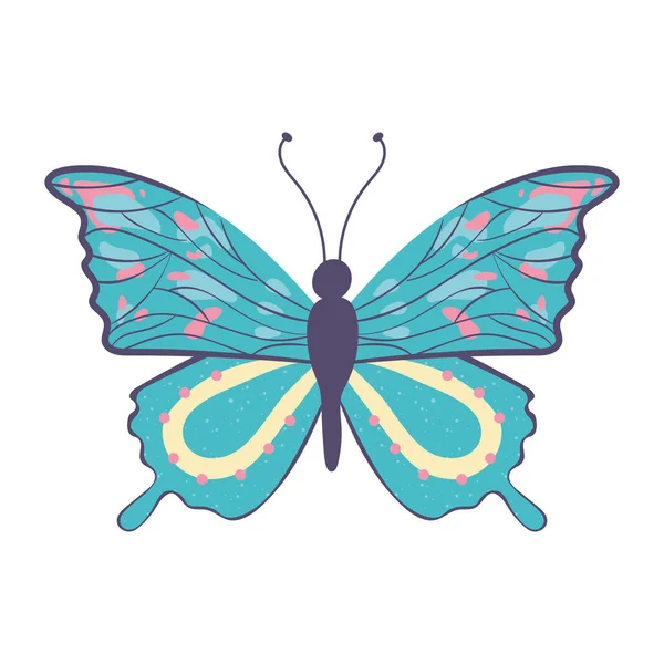 Mariposa manchado de dibujos animados — Vector de stock