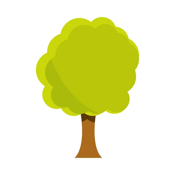 Copac frond verdeață — Vector de stoc