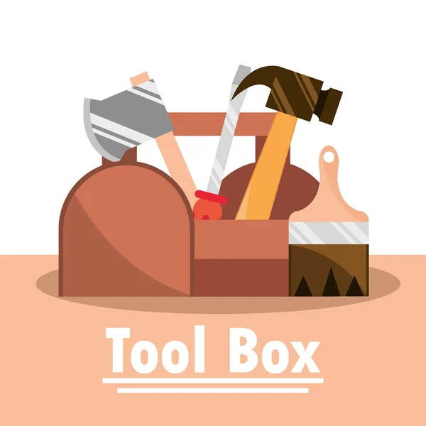 Tool box poster — Stock Vector