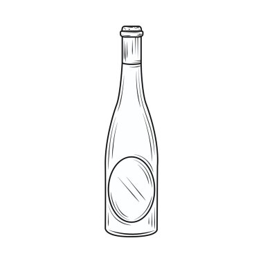 Şarap şişesi.