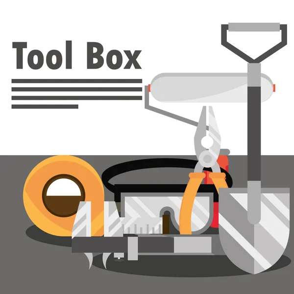 Tool box construction — Stock Vector