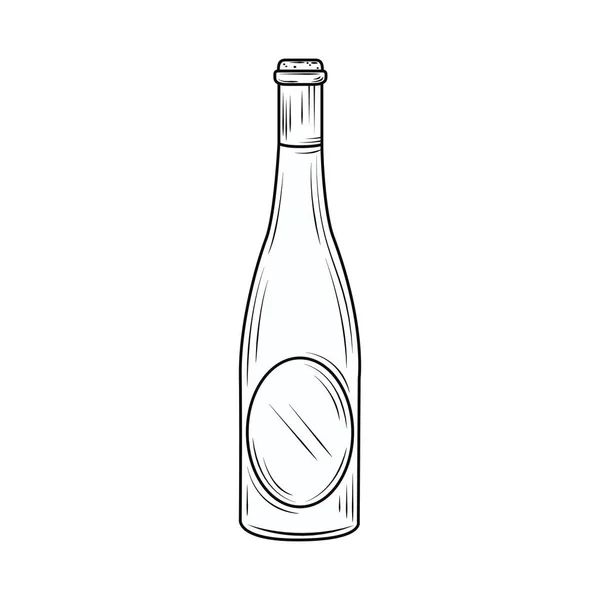 Bouteille de vin boisson — Image vectorielle