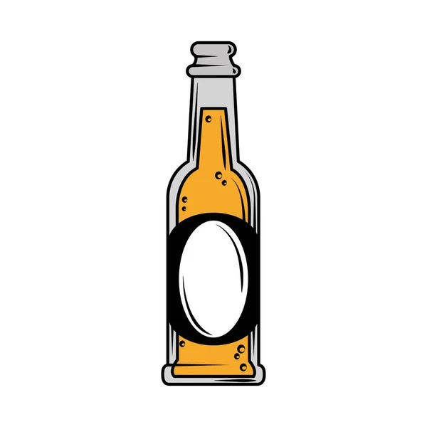 Beer bottle drink — Stock Vector