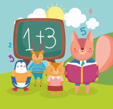 okul sınıfı hayvanları