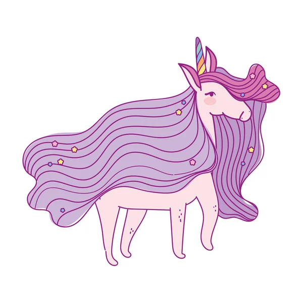 Cute unicorn cartoon — Stock Vector