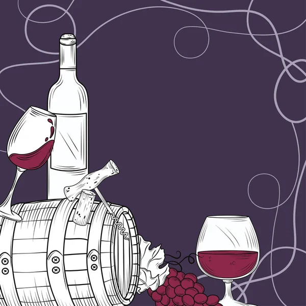 Vinařská událost oslava — Stockový vektor