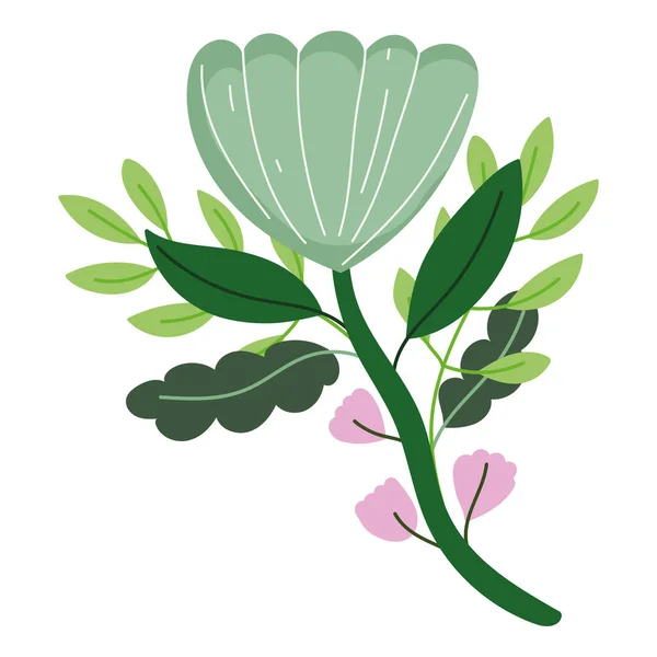 Flor hoja naturaleza — Archivo Imágenes Vectoriales