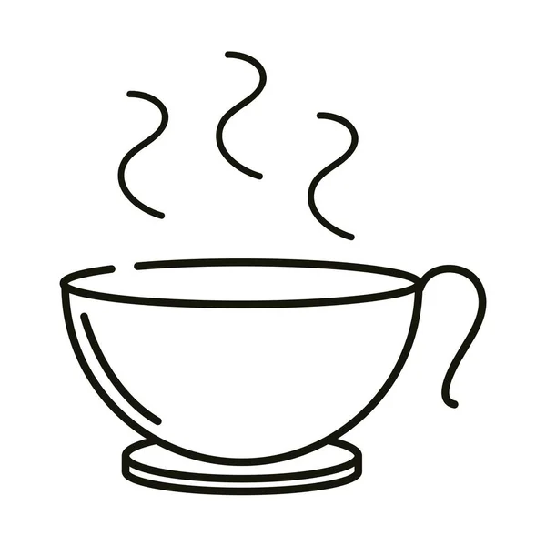 Чашка горячего кофе — стоковый вектор