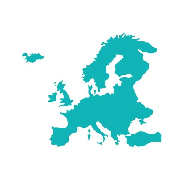 Carte de europe — Image vectorielle