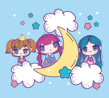 Tatlı anime kızları kawaii