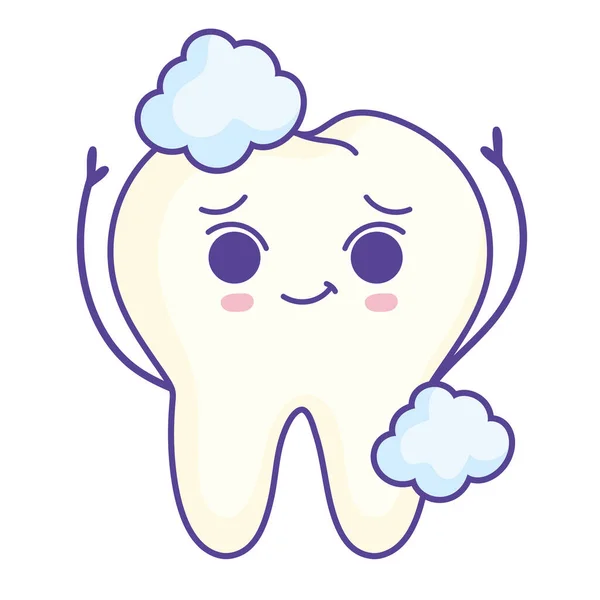 Cute tooth mascot — Stock Vector