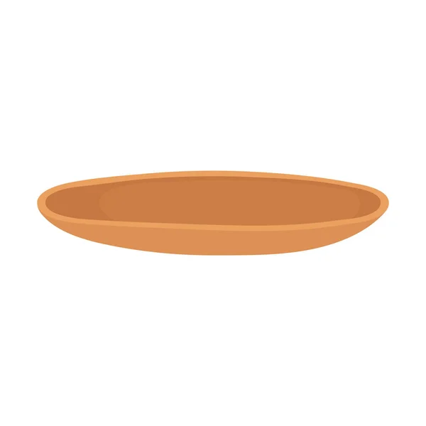 Decoración plato de arcilla — Vector de stock