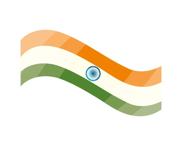 Prapor indické vlajky — Stockový vektor