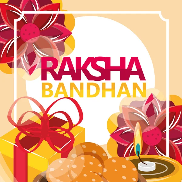 stock vector raksha bandhan flyer