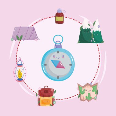 Güzel pusula kampı.