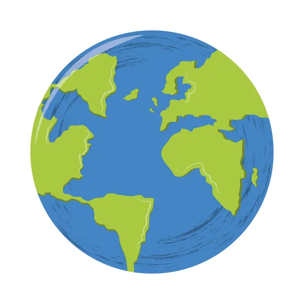 Mapa del planeta mundo — Archivo Imágenes Vectoriales