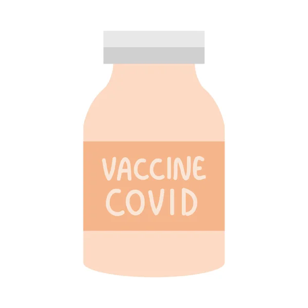 Covid van het medisch vaccin — Stockvector