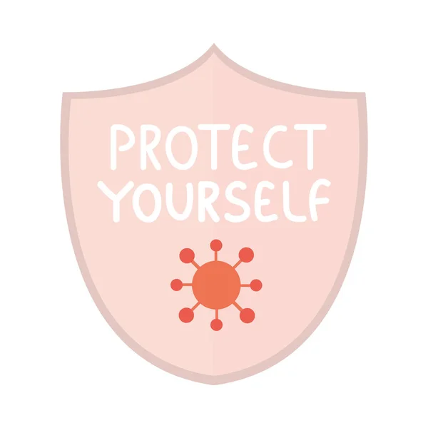 Protect yourself covid 19 — стоковый вектор