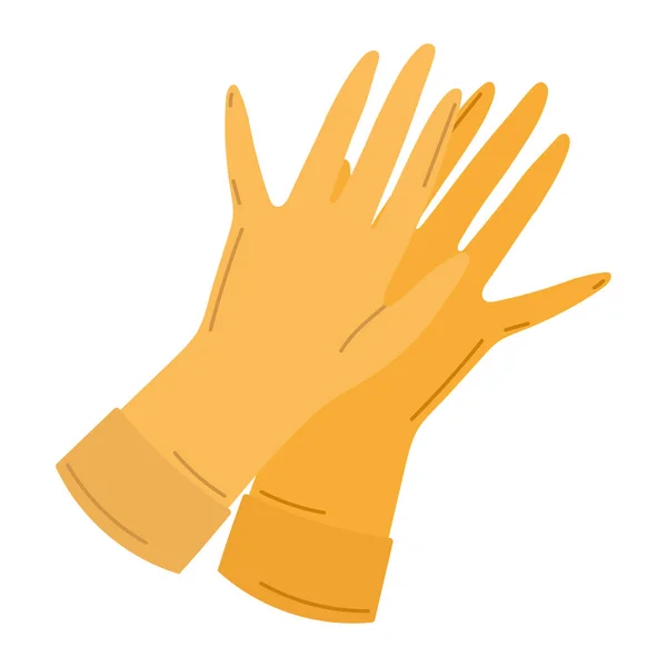 Rubber gloves gardening — Stock Vector