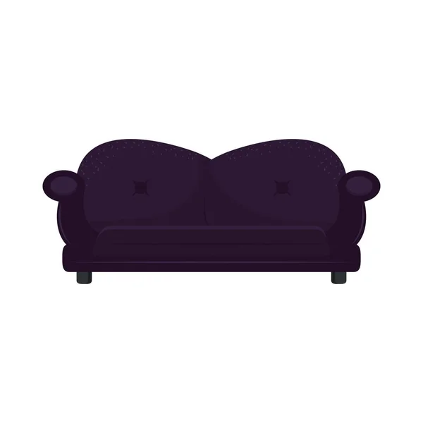 Lila nagy kanapé — Stock Vector