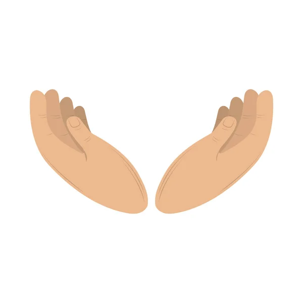 Prayer hands icon — Stock Vector