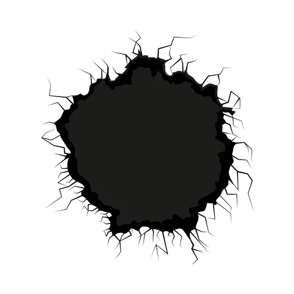 Mur trou noir — Image vectorielle